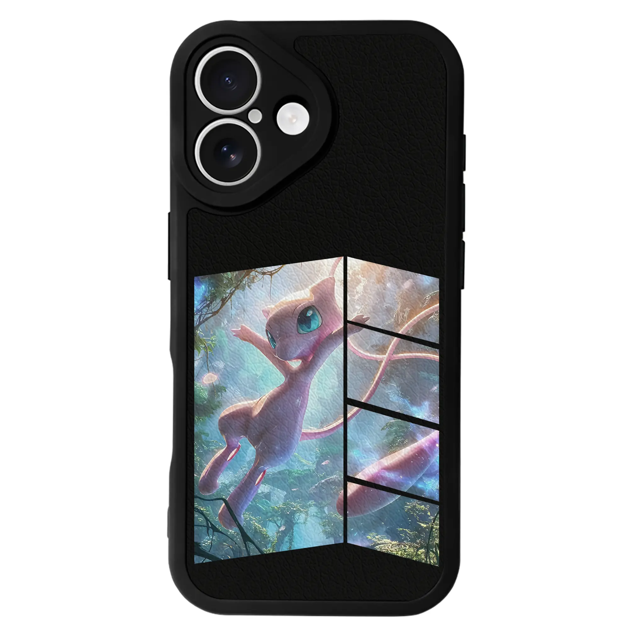 ポケモン グッズ,ミュウ - IPhone 16シリーズ対応 ・ シリコンスマホケース ・ レザー調 ・ 高精度フィット ・ 耐衝撃 ・ ワイヤレス充電対応 ・ 精密カット